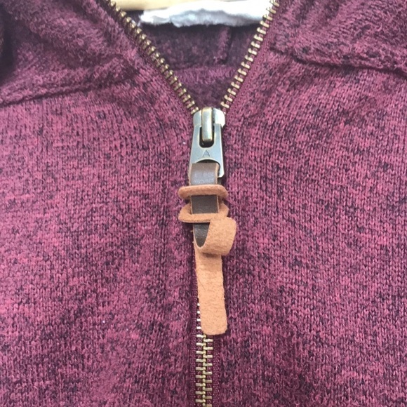 BURTON burgundy full zip hoodie XS - Picture 4 of 14